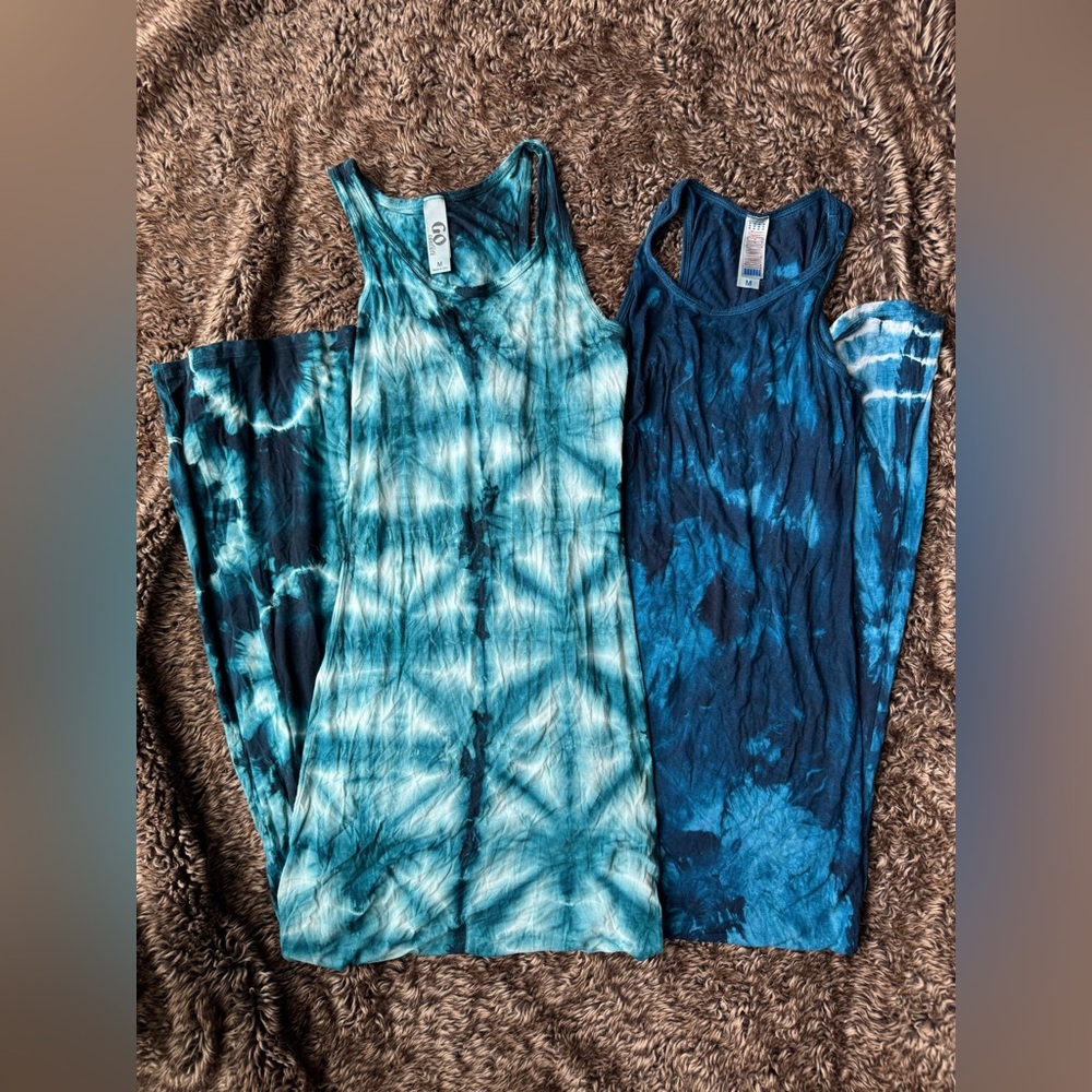 Bundle of Two Tie-dye Maxi Dresses, Size Medium